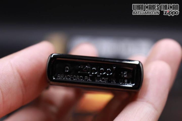 Bật Lửa Zippo 24756 Ebony - Bật Lửa Chống Gió Đen Nam Tính, Hộp Quà Tặng, Nhập Khẩu Mỹ, Bảo Hành Trọn Đời