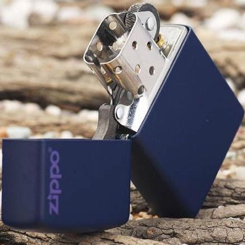 Bật Lửa Zippo Navy Matte 239ZL với Logo - Bật Lửa Chống Gió Chất Lượng Cao, Hàng Nhập Khẩu Mỹ