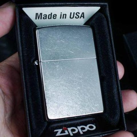 Bật Lửa Zippo 207 Chính Hãng Mỹ - Chrome Nhám Xước Bụi - Quà Tặng Độc Đáo Cho Người Yêu Thích Zippo