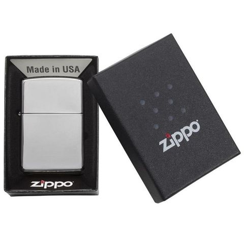 Bật Lửa Zippo 250 - Bóng Chrome Cao Cấp Chính Hãng Mỹ - Quà Tặng Ý Nghĩa Cho Người Yêu Thích Zippo