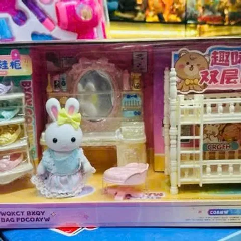 Đồ Chơi Nhà Búp Bê Căn Phòng Thỏ Trắng - Phát Triển Sáng Tạo và Tưởng Tượng Cho Trẻ Em 3 Tuổi Trở Lên