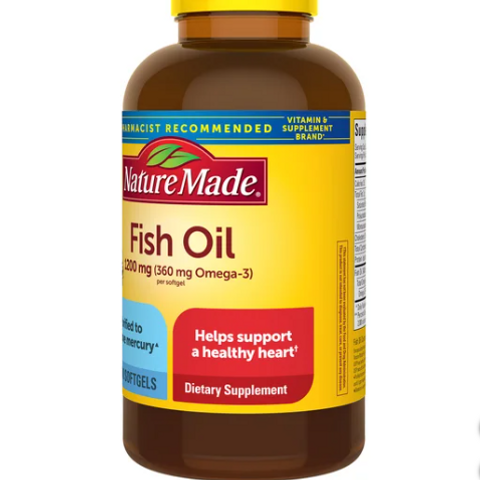Viên uống dầu cá Nature Made Fish Oil 1200 mg Mỹ - Hộp 300 viên