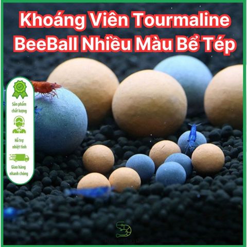 Viên Khoáng Tourmaline BeeBall - Bổ Sung Khoáng Vi Lượng Cho Bể Tép, Cải Thiện Lột Vỏ Và Màu Sắc Cá Cảnh | 200g