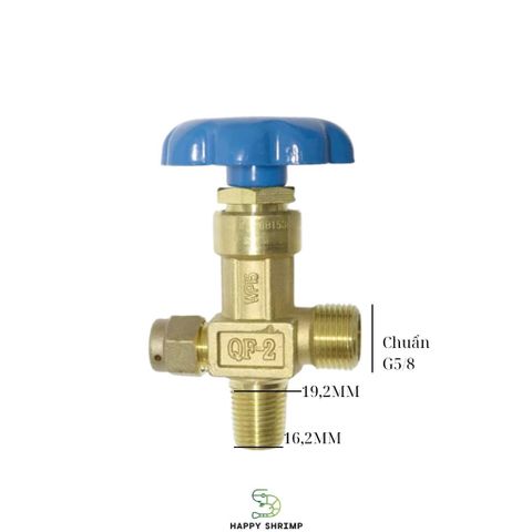 Van Tổng Thay Thế Bình Nhôm Thủy Sinh PZ19.2/PZ25.4 - Van Đồng Thau Dễ Lắp Đặt, Đóng Mở Nhanh, Chuyên Dụng cho Bình Khí Thủy Sinh