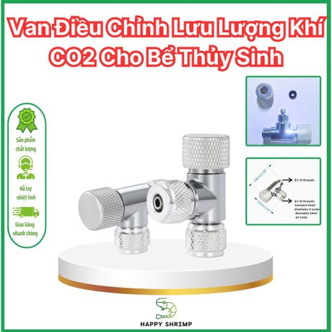 Van Điều Chỉnh CO2 Cho Bể Thủy Sinh - Van Khí Chất Lượng Cao Chính Hãng WYIN, Đầu Đơn Dễ Dàng Lắp Đặt, Thiết Kế Bền Bỉ