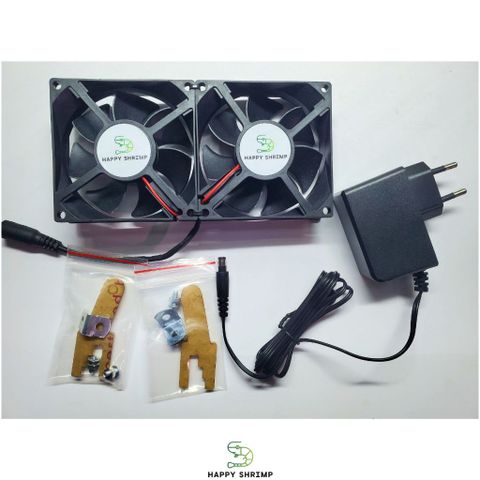 Quạt Thủy Sinh DIY Siêu Bão Happy Shrimp - Quạt Hồ Cá Siêu Mát, Siêu Êm, Hạ Nhiệt 3-4°C, Chất Lượng Cao, Tiết Kiệm Điện