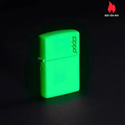 Bật Lửa Zippo Glow In The Dark Logo - Bật Lửa Chống Gió Chính Hãng, Phát Sáng Trong Bóng Tối, Quà Tặng Hoàn Hảo Cho Người Sưu Tập
