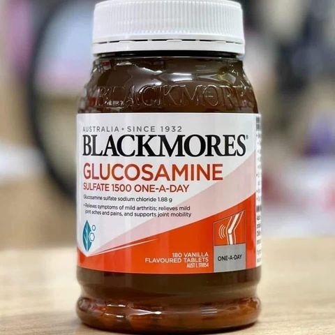 Viên uống Blackmores Glucosamine 1500mg 180 viên - Hỗ trợ sức khỏe khớp và sụn hiệu quả, Giải pháp cho người lớn tuổi