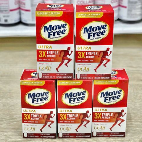Viên uống hỗ trợ khớp Move Free Ultra Triple Action 75 viên - Tăng cường linh hoạt và sức khỏe xương khớp từ Schiff Vitamins