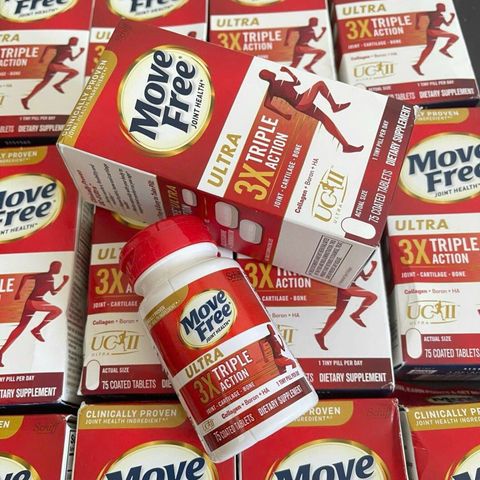 Viên uống hỗ trợ khớp Move Free Ultra Triple Action 75 viên - Tăng cường linh hoạt và sức khỏe xương khớp từ Schiff Vitamins