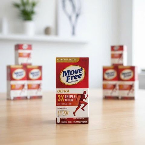 Viên uống hỗ trợ khớp Move Free Ultra Triple Action 75 viên - Tăng cường linh hoạt và sức khỏe xương khớp từ Schiff Vitamins