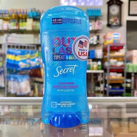 Lăn Khử Mùi Secret Outlast Unscented 73g - Giữ Khô Thoáng Suốt 24 Giờ, Phù Hợp Cho Da Nhạy Cảm, Không Hương Liệu