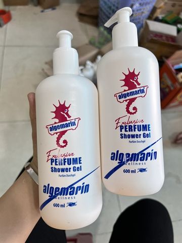 Sữa Tắm Cá Ngựa Algemarin 600ml – Hương Biển Tươi Mát,  Sạch Khoáng, Dưỡng Ẩm Da