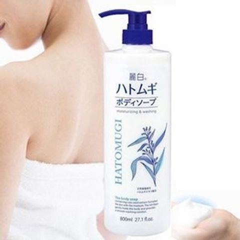 Sữa Tắm Hatomugi The Body Soap 800ml – Dịu Da, Cấp Ẩm, Dưỡng Ẩm Da Tối Ưu, Chất Lượng Từ Thương Hiệu Hatomugi