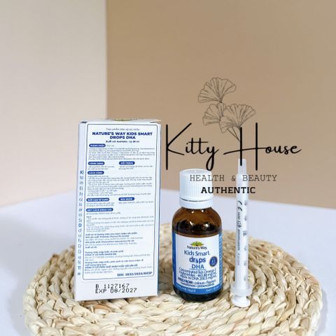 Nature's Way Kids Smart Drops DHA 20ml - Bổ Sung Omega-3 Cho Não Bộ, Mắt Và Hệ Thần Kinh Cho Trẻ Em Từ 0 Tháng Tuổi