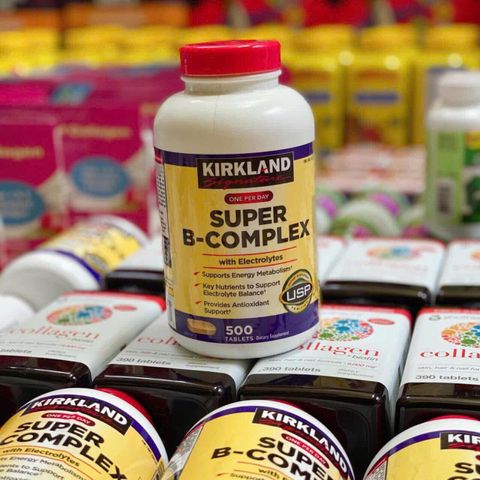 Viên uống Kirkland Super B Complex 500 viên – Bổ sung vitamin B hỗ trợ sức khỏe, tăng cường miễn dịch và giảm căng thẳng