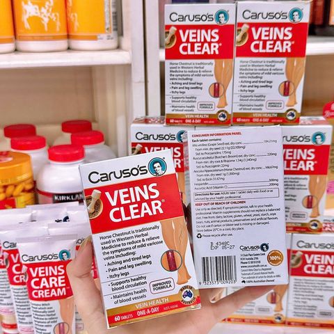 Viên uống Caruso's Veins Clear – hỗ trợ tĩnh mạch