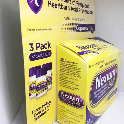 Viên Uống Giảm Đau Dạ Dày, Ợ Nóng Nexium 24hr - Hỗ Trợ  Viêm Loét, Giảm Acid Dạ Dày, 14 Viên x 3 Vỉ