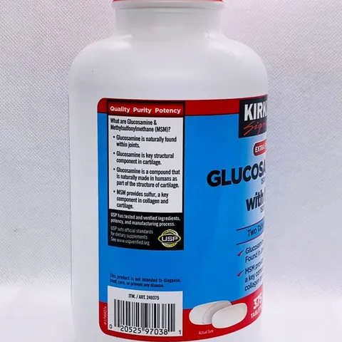 Viên uống bổ khớp Kirkland Signature Glucosamine with MSM 375 viên - Hỗ trợ sức khỏe khớp và linh hoạt cho cơ thể từ Mỹ