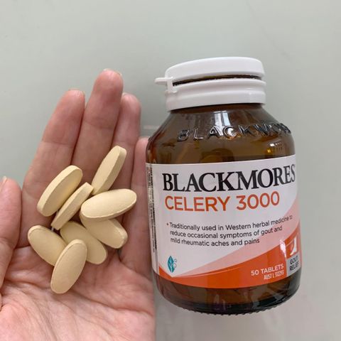 Viên uống Blackmores Celery 3000 50 viên - Hỗ trợ sức khỏe khớp, giảm acid uric cho người bị gút - Sản phẩm tự nhiên từ Úc