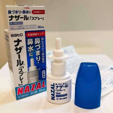 Xịt Mũi Viêm Xoang Nazal 30ml - Giảm Nghẹt Mũi Hiệu Quả, Hỗ Trợ Thông Thoáng Đường Hô Hấp, Sản Xuất Tại Nhật Bản