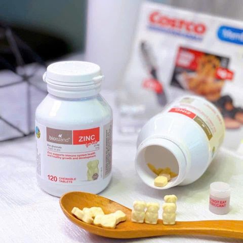 Vitamin Kẽm BioIsland 120 Viên - Tăng Cường Miễn Dịch, Bổ Sung Kẽm cho Trẻ Em - Hỗ Trợ Phát Triển Khỏe Mạnh