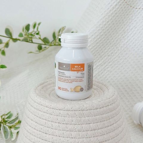 Canxi cho bé Milk Calcium BioIsland 90 viên, chắc xương, phát triển chiều cao