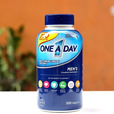 Vitamin Tổng Hợp One A Day Men’s Multivitamins 300 Viên - Tăng Cường Sức Khỏe Nam Dưới 50 Tuổi, Hỗ Trợ Năng Lượng và Đề Kháng