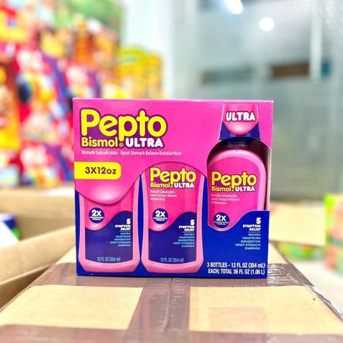 Siro hỗ trợ tiêu hóa Pepto Bismol 354ml - Giảm khó tiêu và đầy bụng, giải pháp dinh dưỡng cho dạ dày khỏe mạnh
