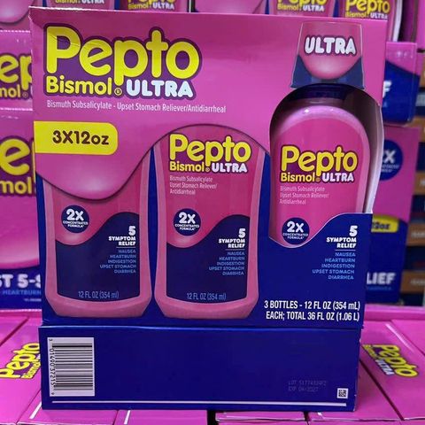 Siro hỗ trợ tiêu hóa Pepto Bismol 354ml - Giảm khó tiêu và đầy bụng, giải pháp dinh dưỡng cho dạ dày khỏe mạnh