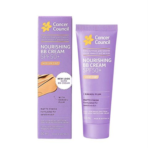 Kem Chống Nắng BB Cream SPF50+ Cancer Council - 3in1 Dưỡng Ẩm, Kiềm Dầu, Chống Nắng - Tự Nhiên, Phù Hợp Da Nhạy Cảm 50ml
