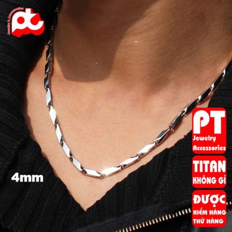 Dây Chuyền Titan Nam Cao Cấp - Phong Cách Mạnh Mẽ, Đẳng Cấp, Chống Gỉ, Phụ Kiện Thời Trang Nam 14mm