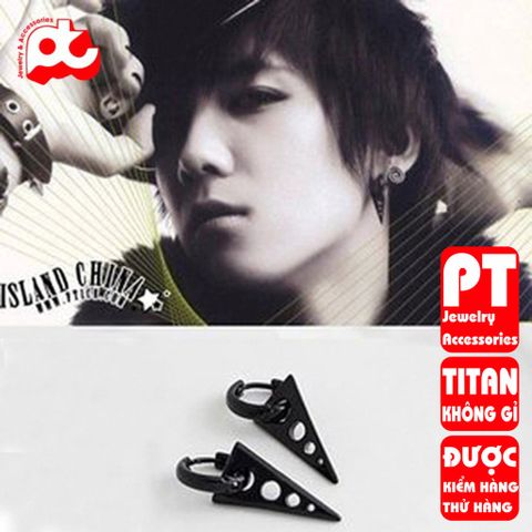 Bông Tai Nam Titan Cao Cấp Phong Cách Nam Tính Chống Gỉ - Kết Hợp Hoàn Hảo Cho Phái Mạnh - Quà Tặng Đẳng Cấp