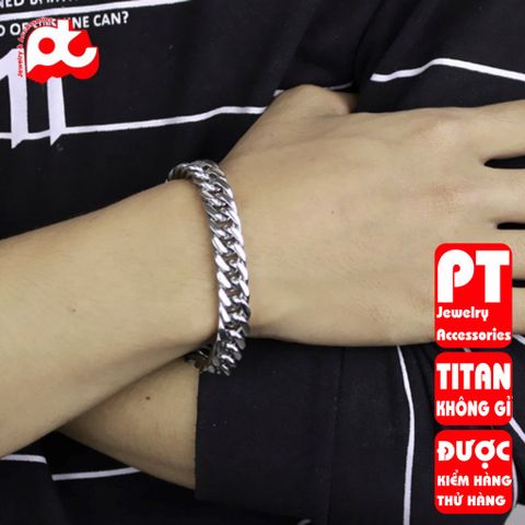 Lắc Tay Nam Titan Cao Cấp - Phong Cách Mạnh Mẽ, Bền Bỉ, Không Gỉ, Thời Trang Đẳng Cấp, Phụ Kiện Nam Cá Tính