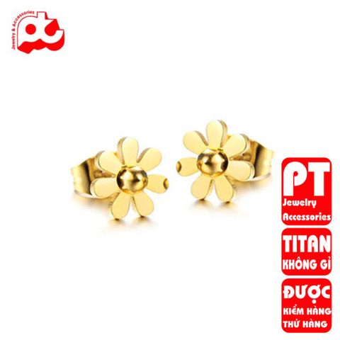 Bông Tai Nữ Titan Cao Cấp - Phụ Kiện Thời Trang Sang Trọng, Chống Gỉ, An Toàn Cho Da - Hàng Chính Hãng