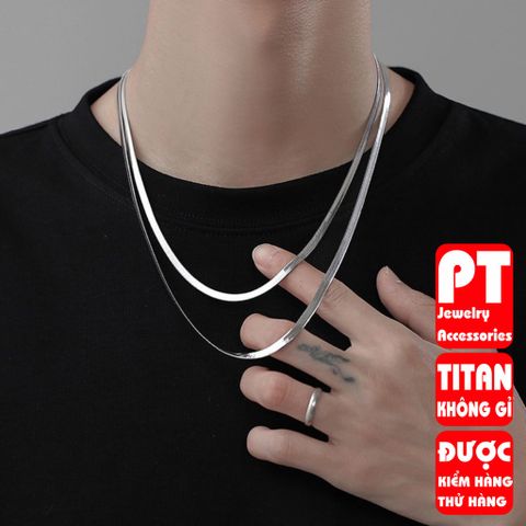 Dây Chuyền Titan Cao Cấp Nam Nữ - Thiết Kế Sang Trọng, Chống Gỉ Sét, Phong Cách Đẳng Cấp, Quà Tặng Ý Nghĩa