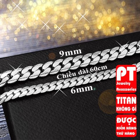 Dây Chuyền Titan Cao Cấp Nam - Dây Chuyền Thời Trang Đẳng Cấp, Chất Liệu Nhẹ, Không Gỉ, Phong Cách Mạnh Mẽ và Nam Tính