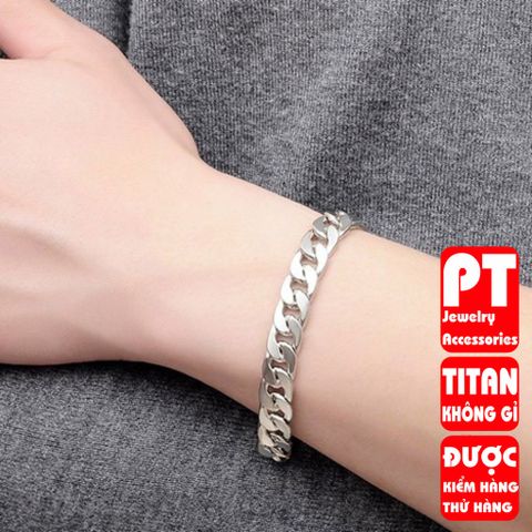 Lắc Tay Nam Titan Cao Cấp 9MM - Phụ Kiện Đẳng Cấp, Bền Bỉ, Không Gỉ - Thiết Kế Nam Tính Thời Trang Sang Trọng
