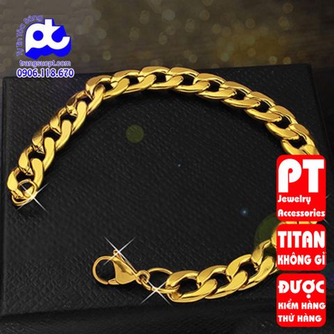 Lắc Tay Nam Titan Cao Cấp 9MM - Phụ Kiện Đẳng Cấp, Bền Bỉ, Không Gỉ - Thiết Kế Nam Tính Thời Trang Sang Trọng