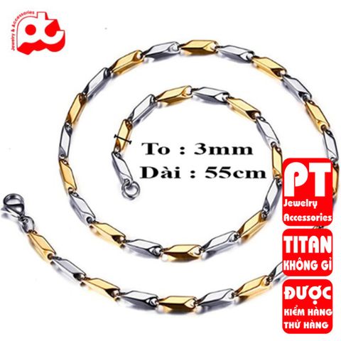 Dây Chuyền Titan Nam Cao Cấp - Sang Trọng, Không Gỉ, Phong Cách Mạnh Mẽ, Phụ Kiện Thời Trang Đẳng Cấp Cho Nam Giới