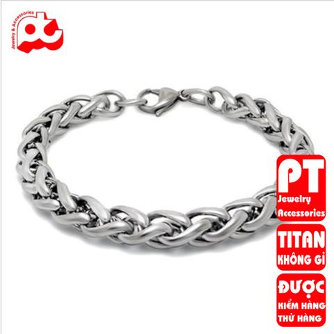 Lắc Tay Titan Cao Cấp Nam - Phụ Kiện Thời Trang Sang Trọng Chống Gỉ, Thiết Kế Mạnh Mẽ, Dành Cho Phái Mạnh