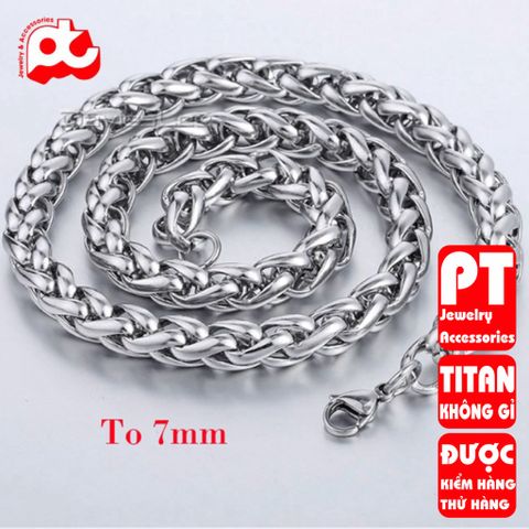 Dây Chuyền Titan Cao Cấp Nam - Thiết Kế Đẳng Cấp, Kháng Oxy Hóa, Phụ Kiện Thời Trang Mạnh Mẽ và Sang Trọng
