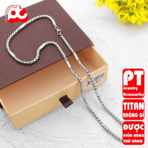 Dây Chuyền Nam Titan Cao Cấp - Phong Cách Sang Trọng, Bền Bỉ, An Toàn Cho Da - Trang Sức Thời Trang Nam Tính 4mm