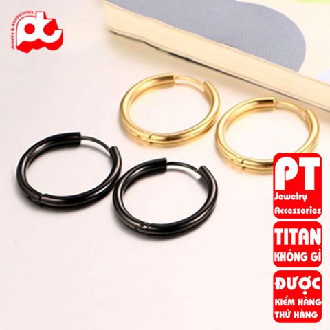 Bông Tai Nam Titan Cao Cấp - Phong Cách Hiện Đại, Không Gỉ, An Toàn Cho Da, Phụ Kiện Thời Trang Nam Tính, Quà Tặng Đặc Biệt
