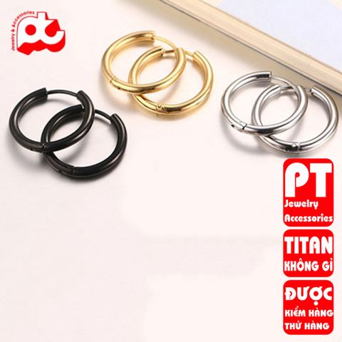 Bông Tai Nam Titan Cao Cấp - Phong Cách Hiện Đại, Không Gỉ, An Toàn Cho Da, Phụ Kiện Thời Trang Nam Tính, Quà Tặng Đặc Biệt
