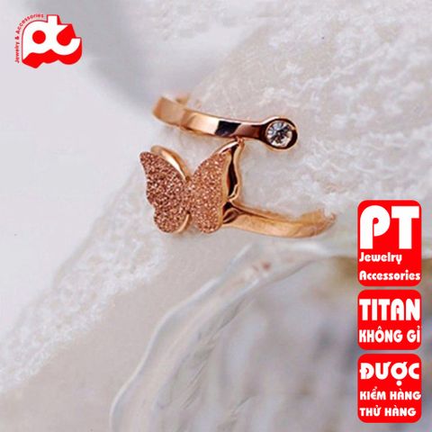 Nhẫn Nữ Titan Cao Cấp - Thiết Kế Thanh Lịch, Kháng Gỉ, Không Kích Ứng Da - Phụ Kiện Thời Trang Sang Trọng cho Nữ