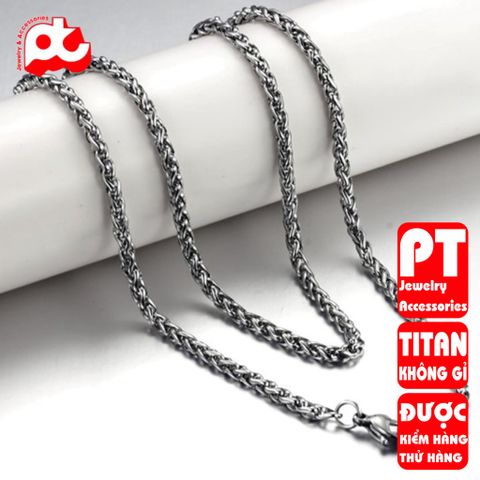 Dây Chuyền Nam Titan Cao Cấp 5mm - Thiết Kế Mạnh Mẽ, Chống Gỉ, An Toàn Cho Da - Trang Sức Thời Trang Nam Tính, Quà Tặng Ý Nghĩa