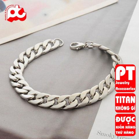 Lắc Tay Titan Cao Cấp Nam Nữ - Phong Cách Đẳng Cấp, Bền Bỉ, Không Gỉ, Phụ Kiện Thời Trang Nam Tính 9mm