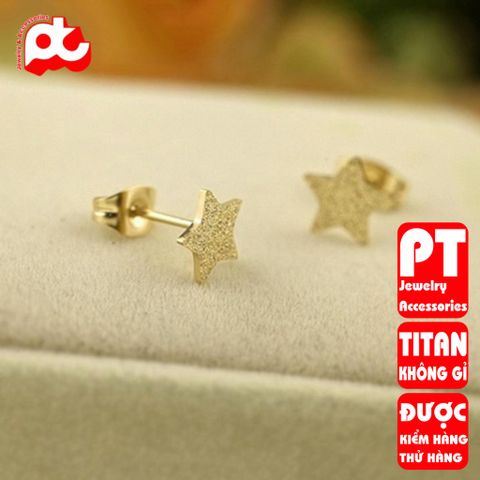 Bông tai nữ titan cao cấp thời trang PT Jewelry & Accessories không đen giá rẻ PTBTNT15 400398