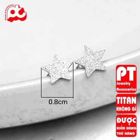 Bông tai nữ titan cao cấp thời trang PT Jewelry & Accessories không đen giá rẻ PTBTNT15 400398